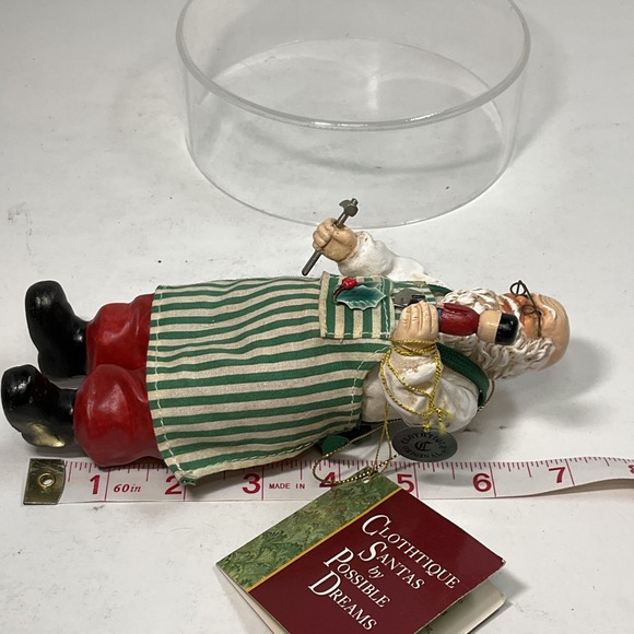1993 Clothtique By Possible Dreams Working Santa Figure/Ornament 7 in.‎ No Box - Picture 7 of 7